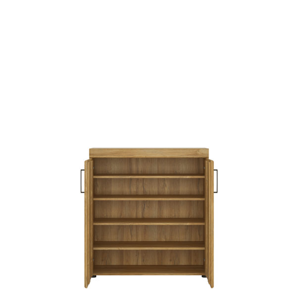 Newquay 2 Door Shoe Cabinet | Self Assembly Grey