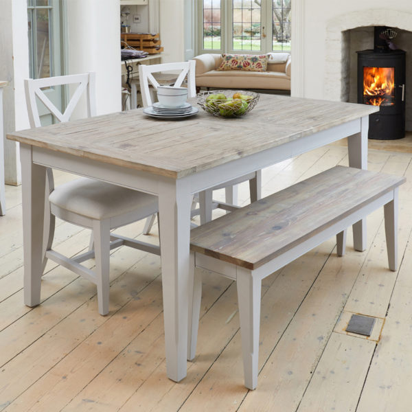 Callerton Grey 150cm Dining Bench