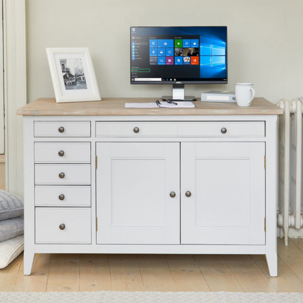 Callerton Grey Hidden Home Office Desk