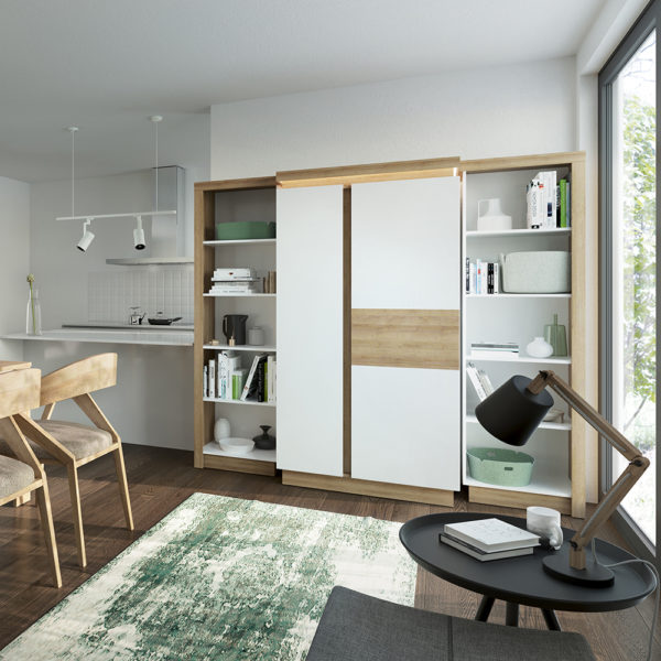 Rydal White Medium Extending Dining Table | Self Assembly