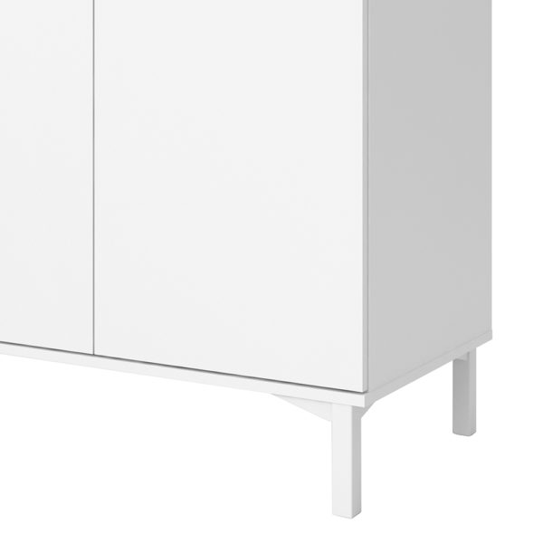 Paphos Sideboard 3 Drawers 3 Doors in White and Oak | Self Assembly