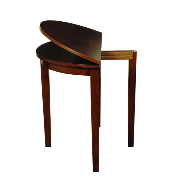 Marwood Dark Half Moon Extending Dining Table | 45 - 90cm