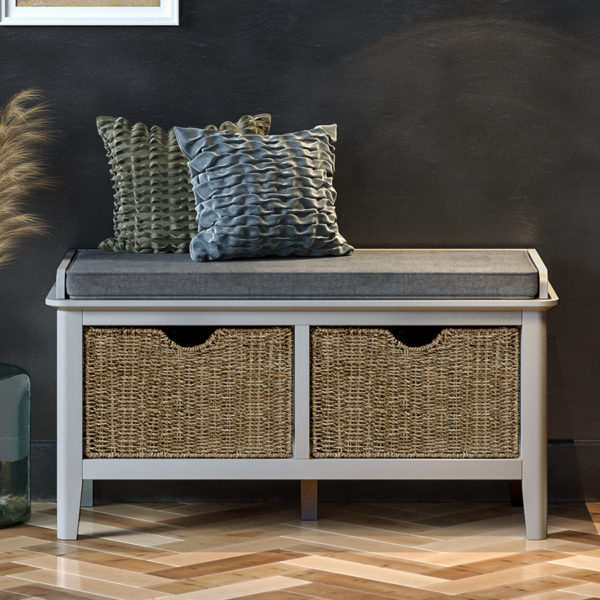 Stornoway Grey Bedside Table | Fully Assembled