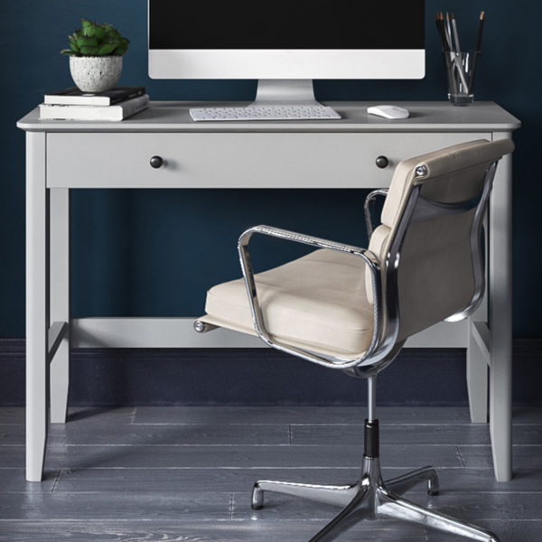 Stornoway Grey Bedside Table | Fully Assembled