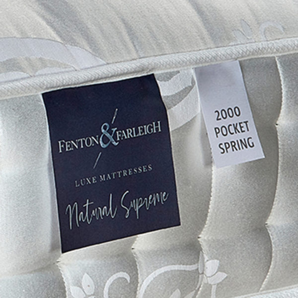 Fenton & Farleigh 5ft King Size Mattress Natural Supreme 2000