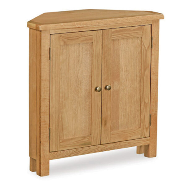 Belmont Oak Corner Cupboard