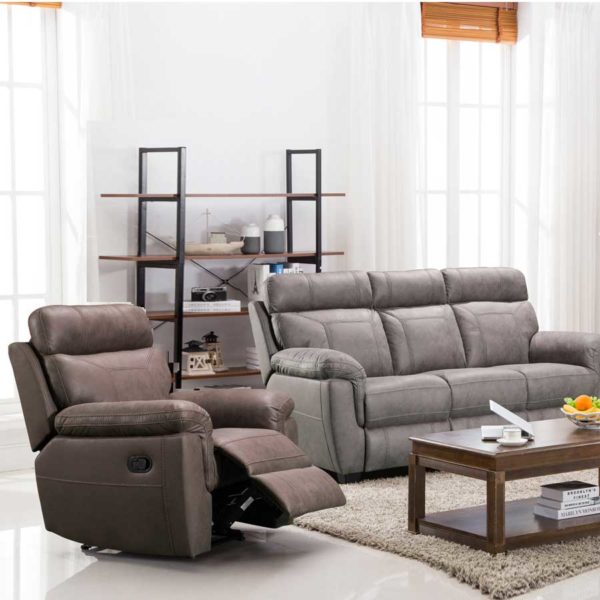 Lancaster 3 Seater | Grey | Part Assembled