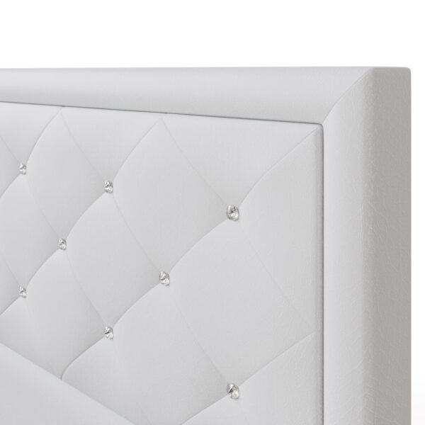 Kigali King Size Ottoman Bed | Gas Lift | White