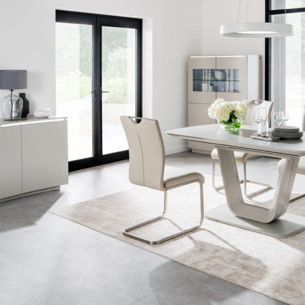 Carnoustie Lamp Table | Light Grey Matt | Part Assembled