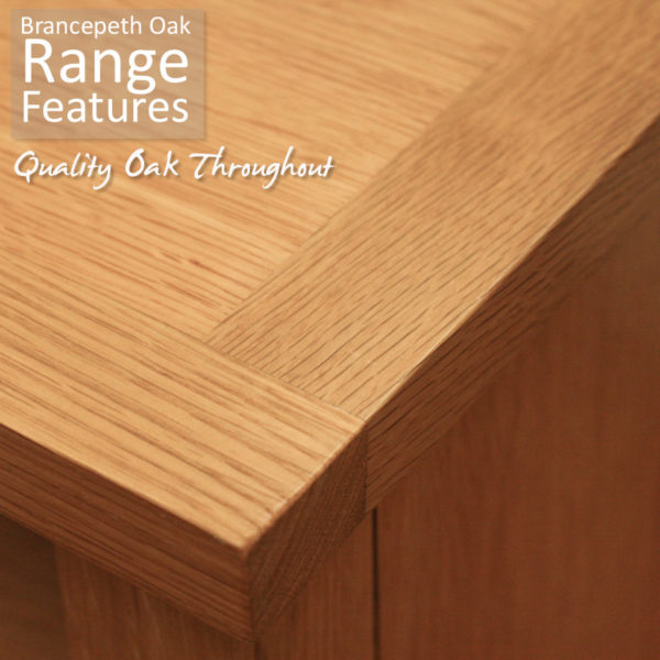 Brancepeth Oak Low Single Bed | Laquered Finish