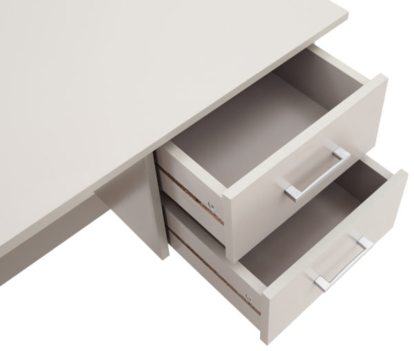Elgin 2 Drawer Desk | Grey | Self Assembly