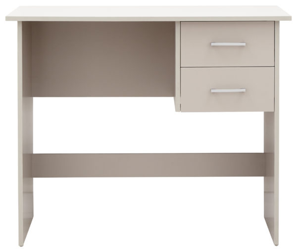 Elgin 2 Drawer Desk | Grey | Self Assembly