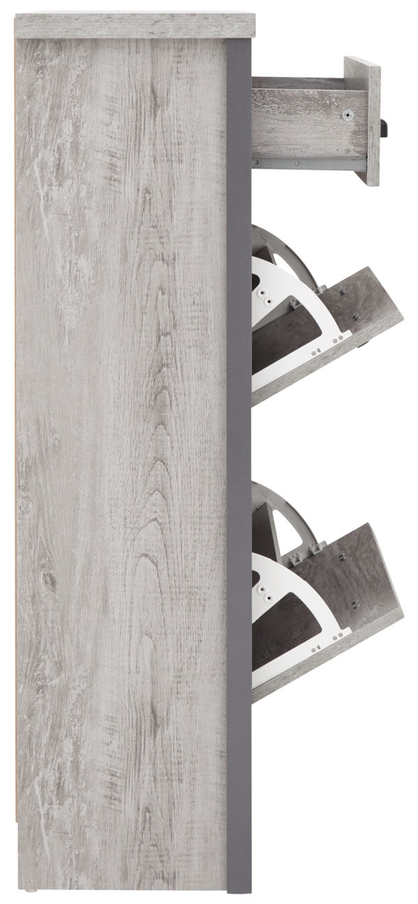 Fenway 2 Tier 1 Drawer Shoe Cabinet | Grey | Self Assembly