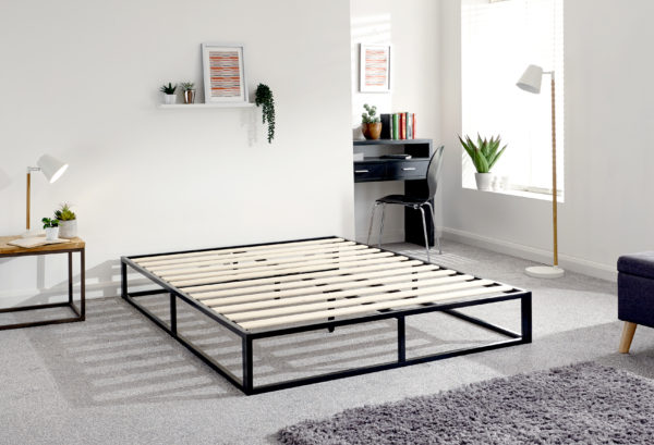 Simplicity Double Platform Bed | Black