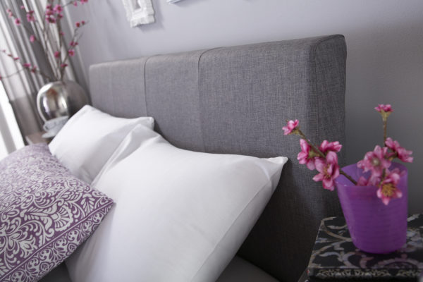Baltimore King Size Ottoman Bed | Grey Fabric