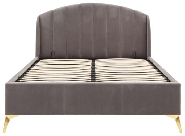 Haikou King Size End Lift Ottoman Bed | Grey