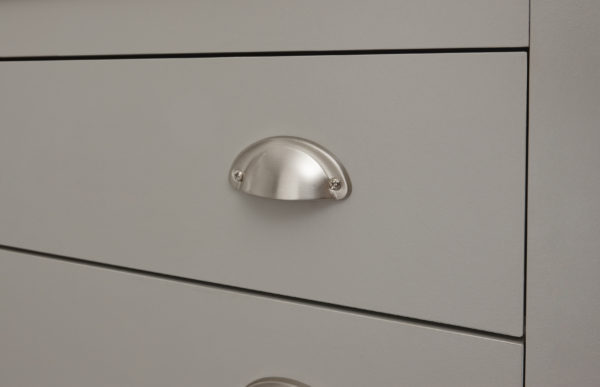 Fife Grey 2 Door 1 Drawer Shoe Cabinet | Grey | Self Assembly