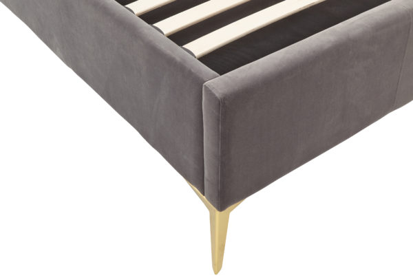 Haikou King Size End Lift Ottoman Bed | Grey