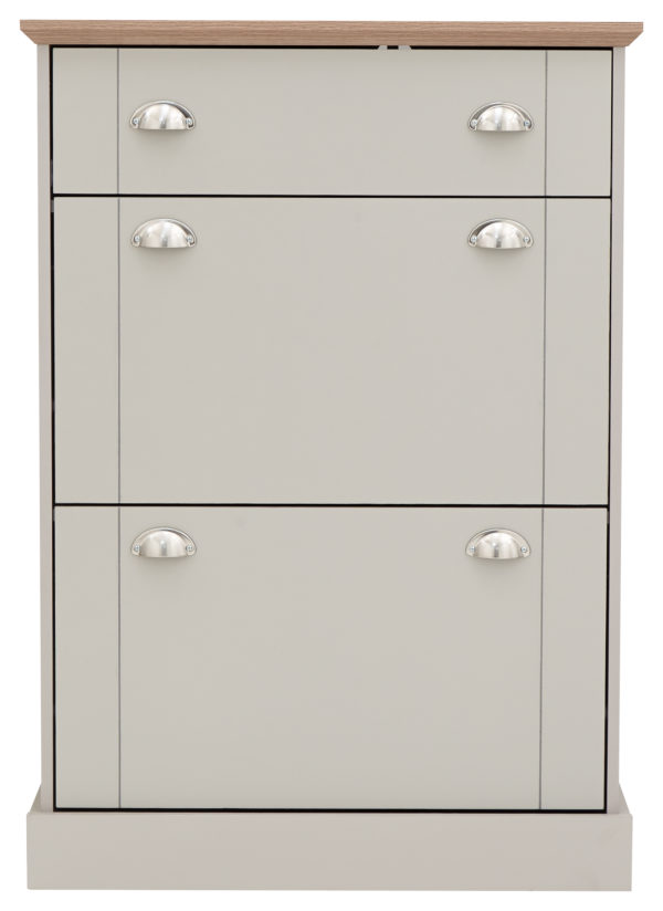 Oban Shoe Cabinet | Grey | Self Assembly