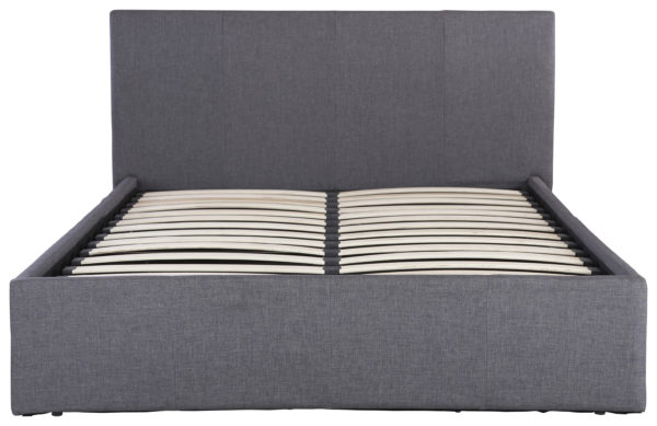 Baltimore King Size Ottoman Bed | Grey Fabric