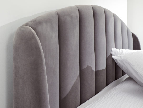 Haikou King Size End Lift Ottoman Bed | Grey