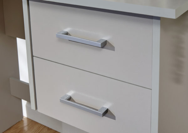 Elgin 2 Drawer Desk | Grey | Self Assembly