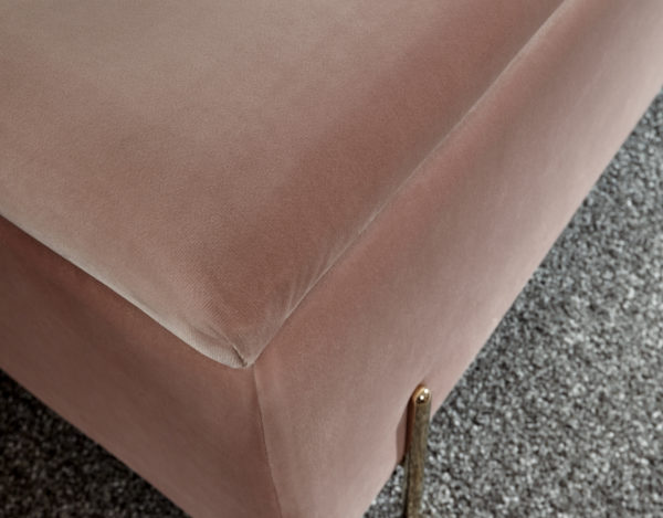Miley Ottoman Storage Bench | Blush Pink | Self Assembly | Clearance
