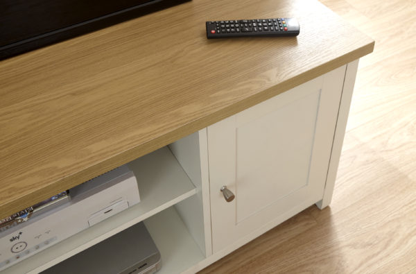 Fife Cream Large TV Cabinet | Cream | Self Assembly