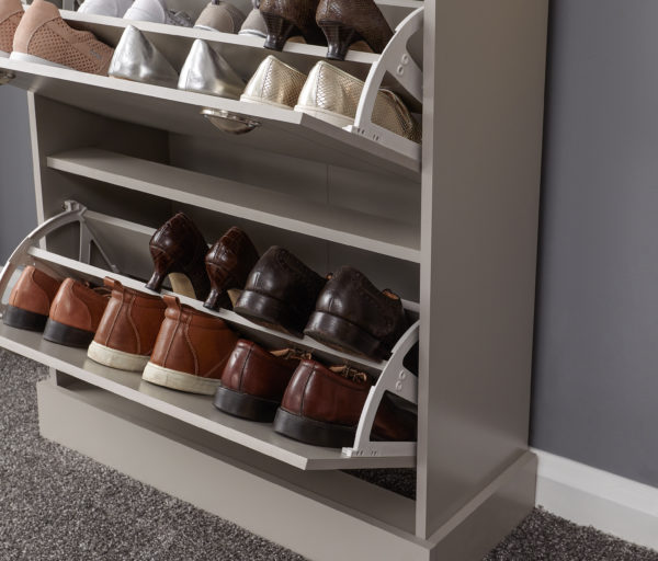 Oban Shoe Cabinet | Grey | Self Assembly