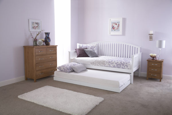 Reus Wooden Trundle for Day Bed | White