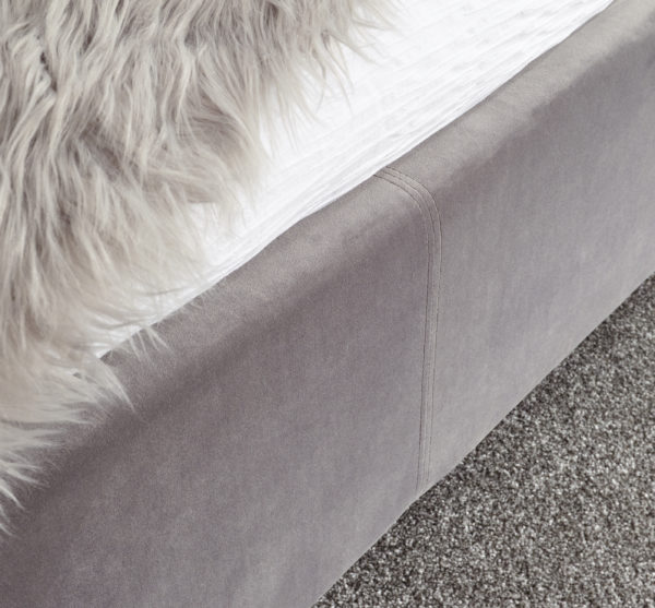 Haikou King Size End Lift Ottoman Bed | Grey