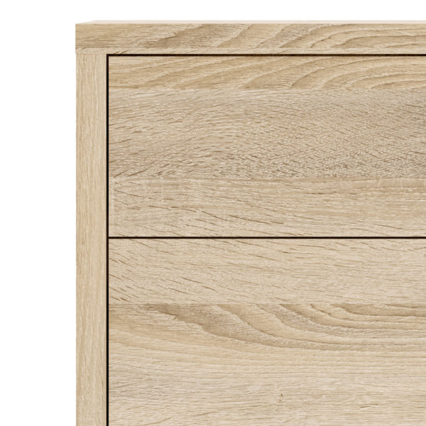 Kansas Bookcase 1 Shelf with 2 Drawers and 2 Doors in Oak | Self Assembly