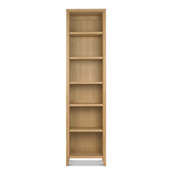 Landlas Oak Narrow Bookcase