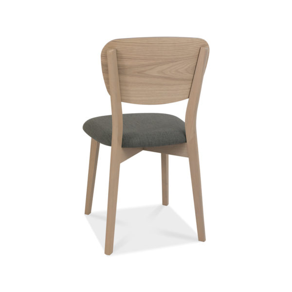 Herning Oak Pair of Dining Chairs | Steel