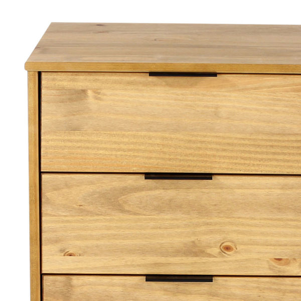 Avila Pine 4 Drawer Narrow Chest of Drawers | Antique Waxed Pine | Self Assembly