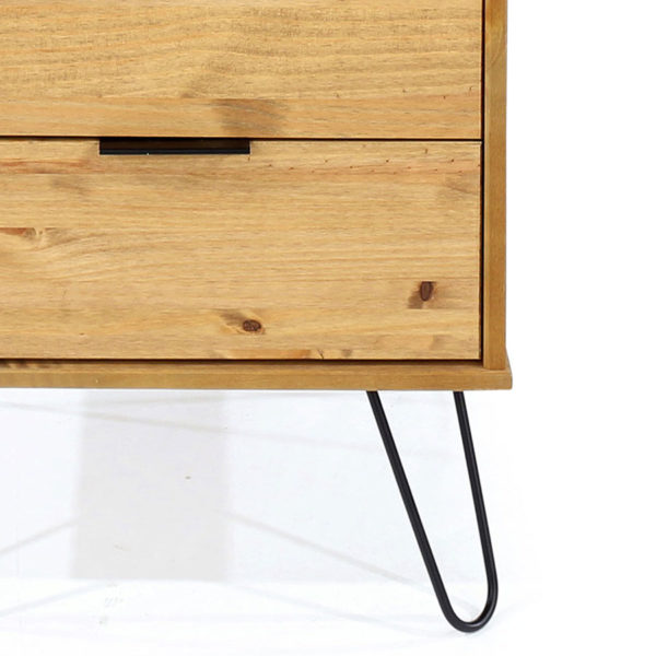 Avila Pine 4 Drawer Narrow Chest of Drawers | Antique Waxed Pine | Self Assembly