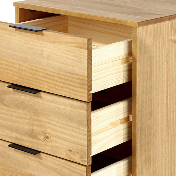 Avila Pine 4 Drawer Narrow Chest of Drawers | Antique Waxed Pine | Self Assembly