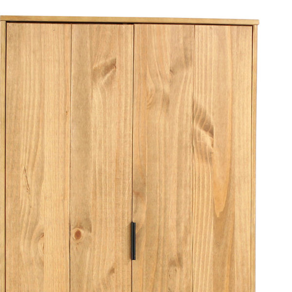 Avila Pine 2 Door 2 Drawer Wardrobe | Antique Waxed Pine