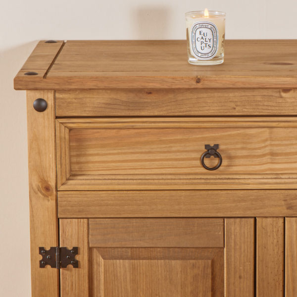 Azusa Small Sideboard | Antique Waxed Pine | Self Assembly