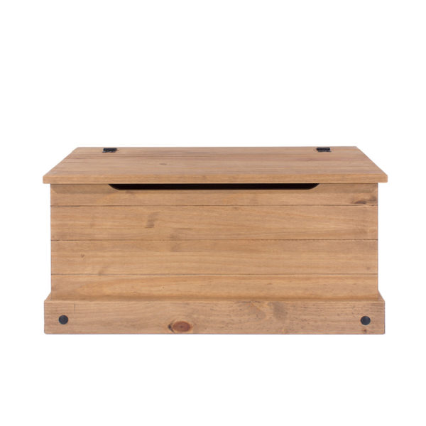 Azusa Blanket Box | Antique Waxed Pine | Self Assembly
