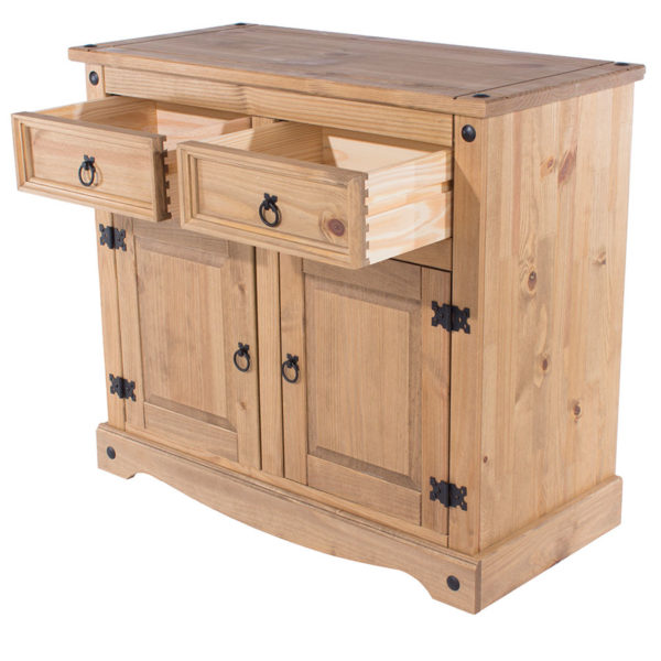 Azusa Small Sideboard | Antique Waxed Pine | Self Assembly