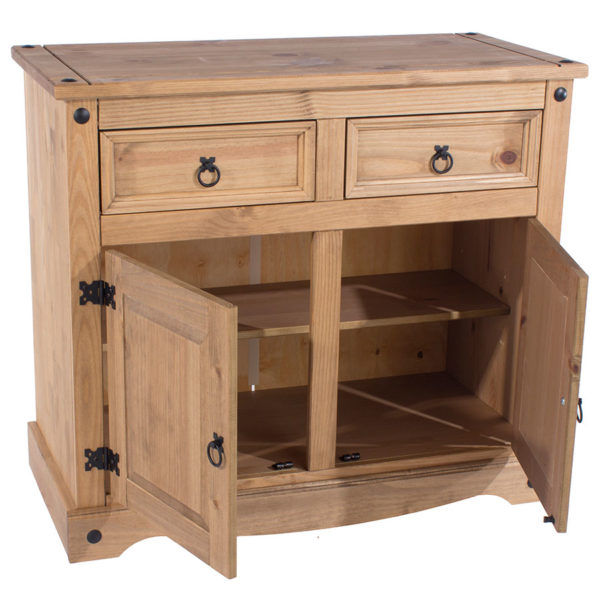 Azusa Small Sideboard | Antique Waxed Pine | Self Assembly