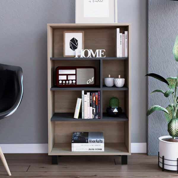 Oxford Large Bookcase | Washed Oak | Self Assembly
