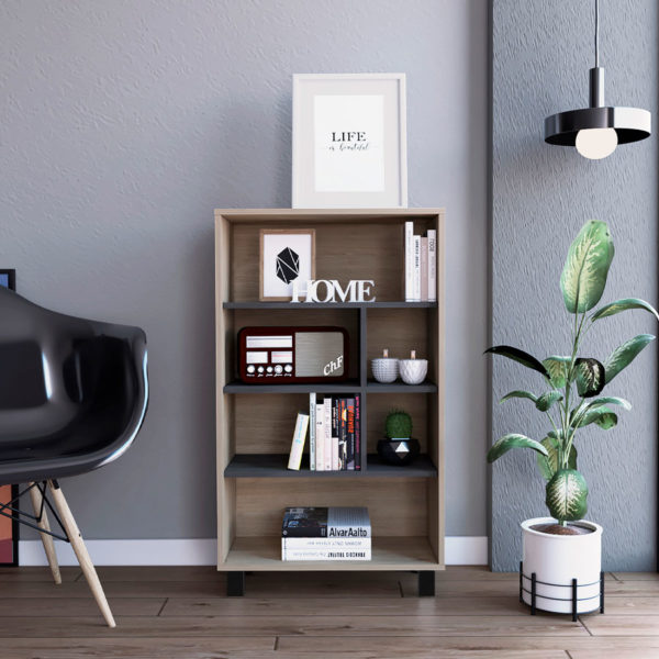 Oxford Large Bookcase | Washed Oak | Self Assembly