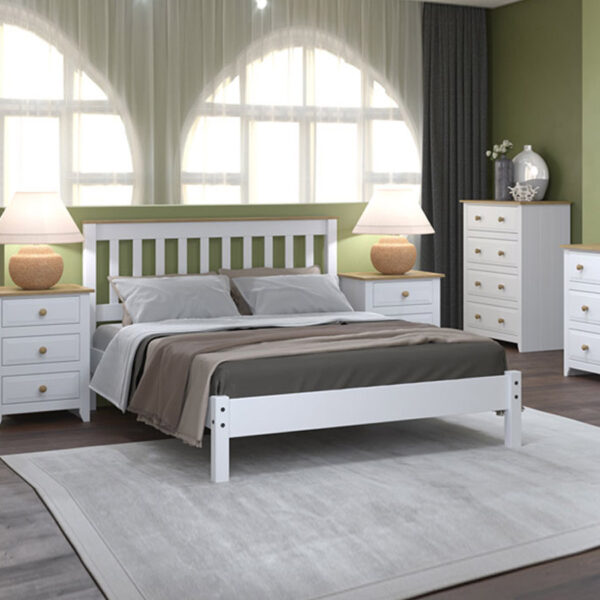 Beauly White Double Bed | White