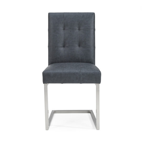 Wimborne Dark Oak Pair of Cantilever Dining Chairs