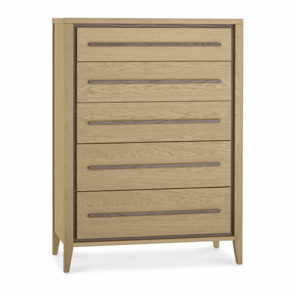 Bellaria Aged Oak 5 Drawer Chest