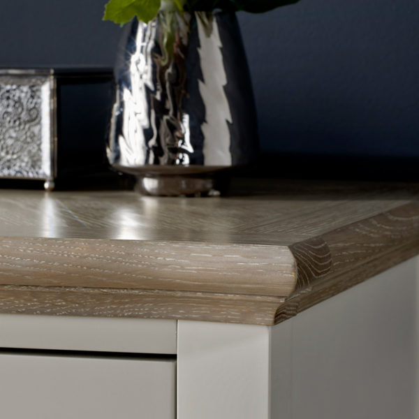 Zurich Grey Lamp Table with Drawer