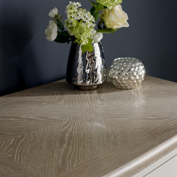 Zurich Grey Lamp Table with Drawer