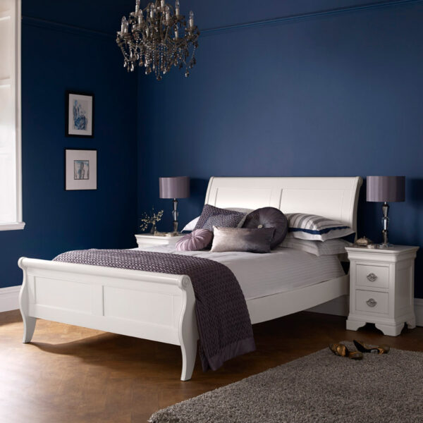 Arlington White Double Bed
